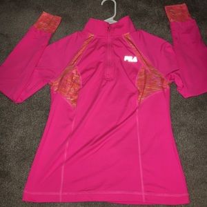 Half-zip work out gear